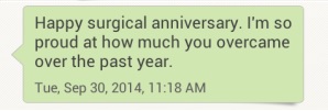 Happy Surgical Anniversary