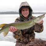 Monroe’s first muskie, a 32-incher, didn’t earn any tournament points, but was an unforgettable trophy.