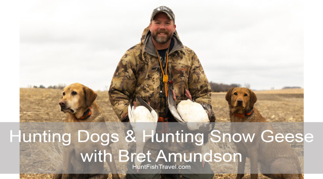 HuntFishTravel Ep214 - Hunting Dogs & Hunting Snow Geese with Bret Amundson