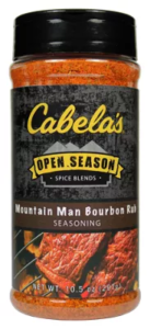 Cabela's Open Season Spice Blends Mountain Man Bourbon Rub Seasoning