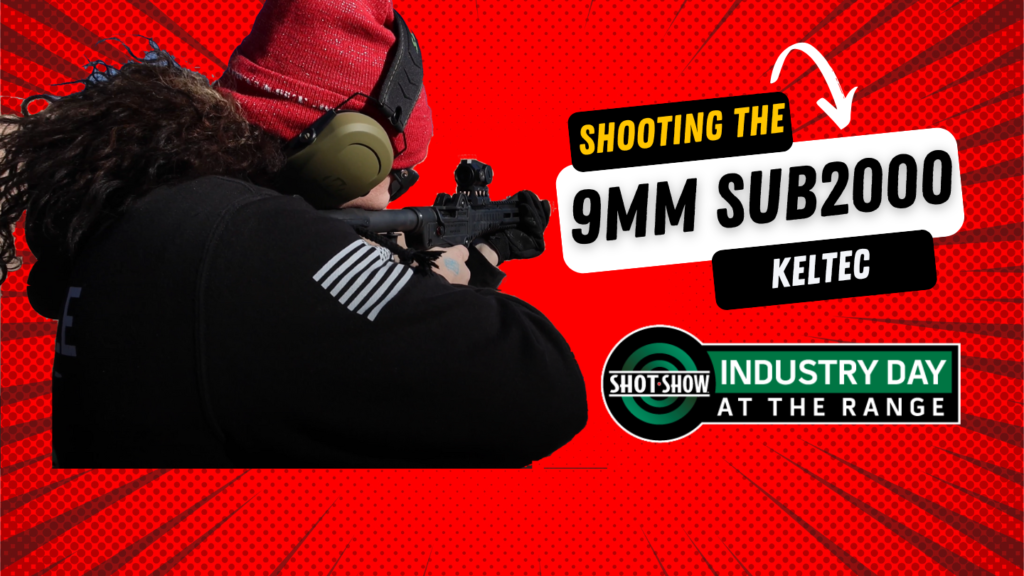 Shooting the SHOT Show 9mm SUB2000 at SHOT Show Industry Day at the Range